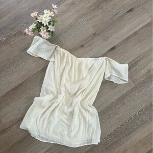 O’Neill Woman’s Cream Off The Shoulder Dress Size Xs